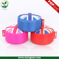 Tabouret rond du drapeau européen Union Jack, sac de haricot assis